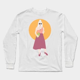 The chic retro babe Long Sleeve T-Shirt